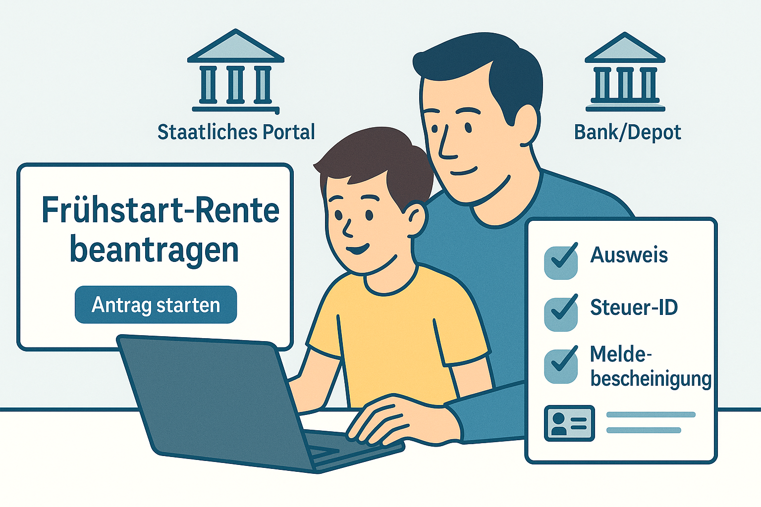 Wo kann ich die Frühstart-Rente beantragen?